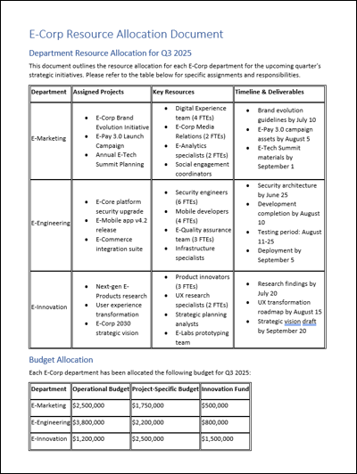 Hyland Document Filters - Complex Tables
